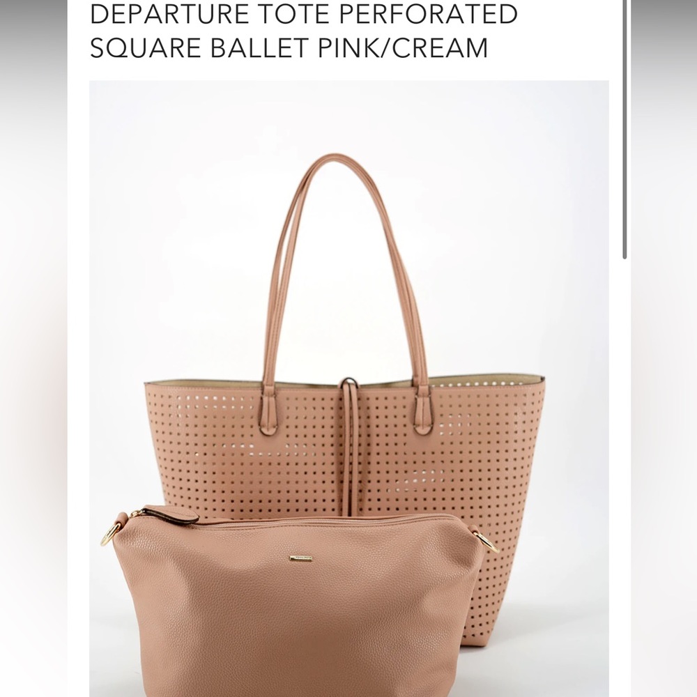 Anthropologie Remi/Reid Perforated Departure Tote NWT